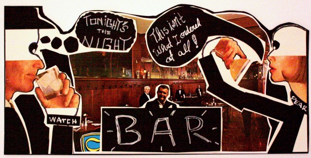 Mixed media on construction paper, 2012