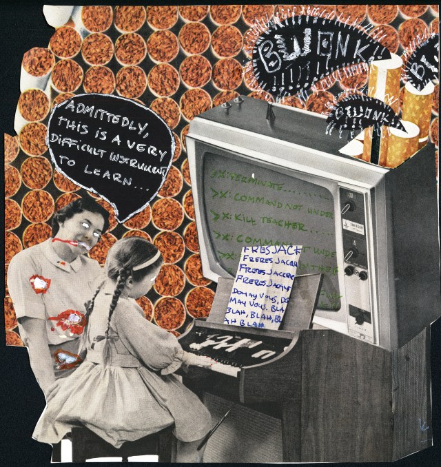 Mixed media on construction paper, 2012