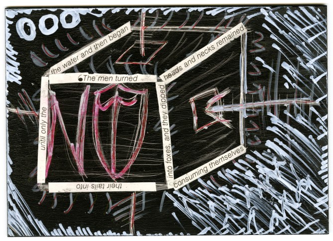 Mixed media on scratchboard, 2014