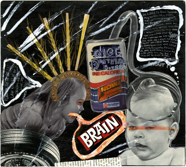 Mixed media on cardboard, 2015