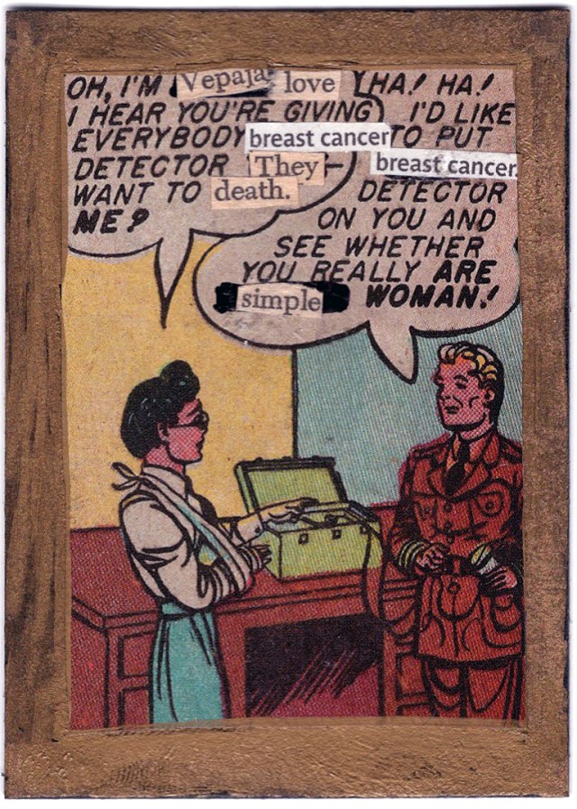 "Simple Woman," mixed media collage, 2016