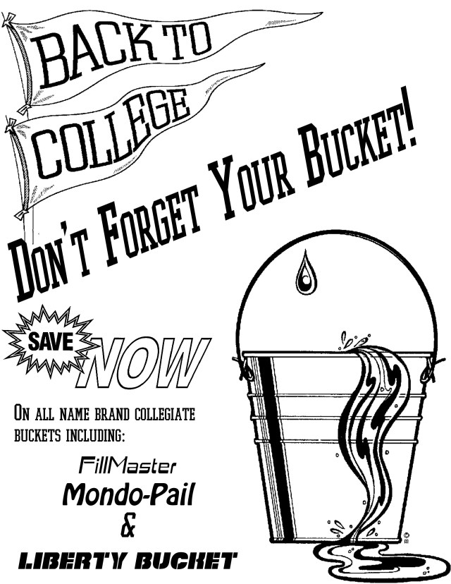 Bucket Sale Flier, 1992